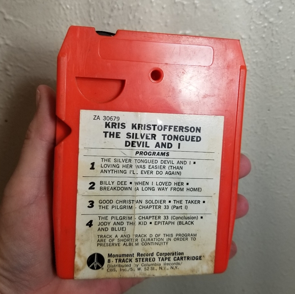 Kris Kristofferson 8 track Silver Tounged Devil and I - Picture 2 of 4